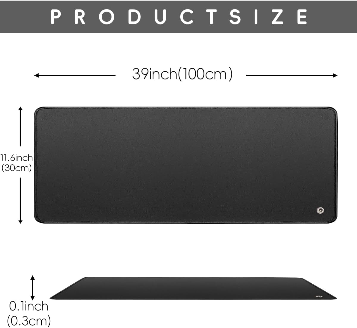Therapeutic Grounding Mat with Cord - Desk and Foot Wellness Mat for Body Protection, Energy Boost, Pain Relief, and Sleep Enhancement. Grounding Keyboard Mat Dimensions: 11.6x39 inches