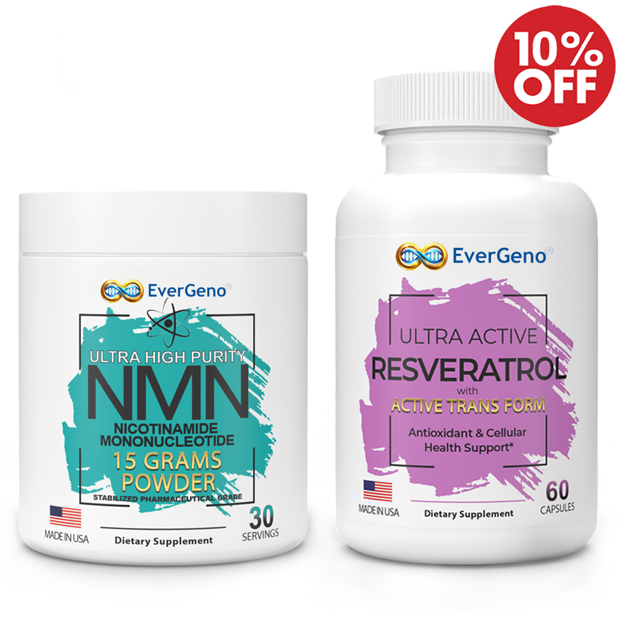 2-PACK ADVANCED DNA REPAIR (NMN AND RESVERATROL)